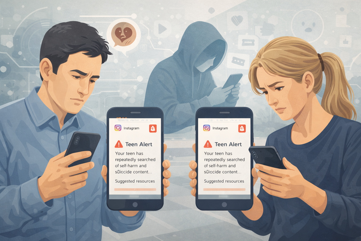 Instagram pour informer les parents si les adolescents recherchent à plusieurs reprises du contenu sur le suicide ou l’automutilation