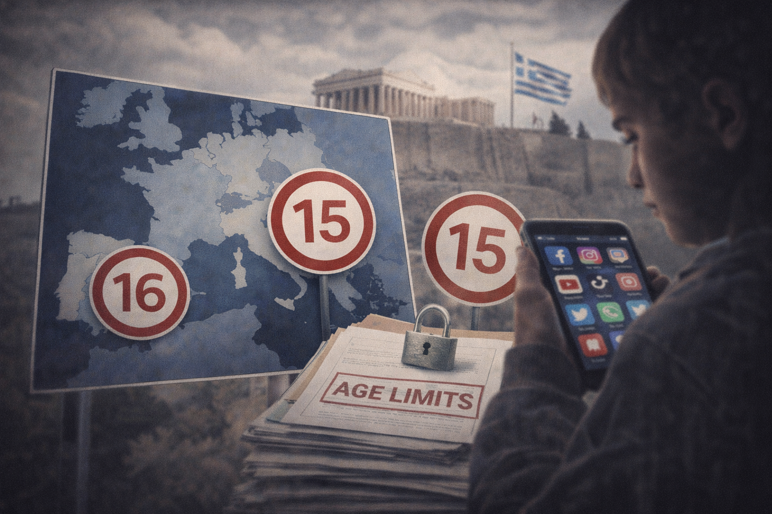 I limiti di età sui social media si ampliano in tutta Europa, con la Grecia che punta agli under 15