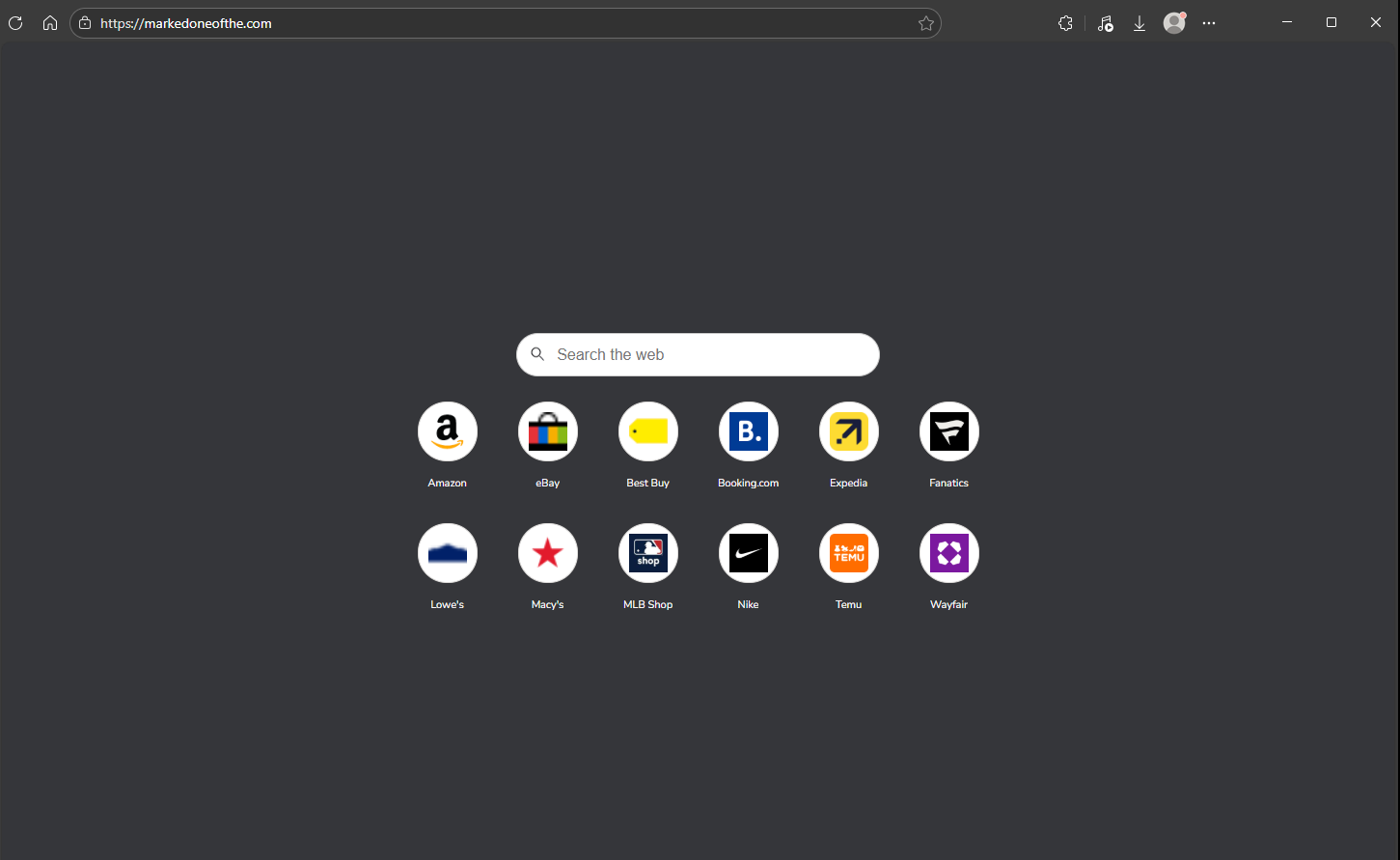 Supprimer markedoneofthe.com redirection