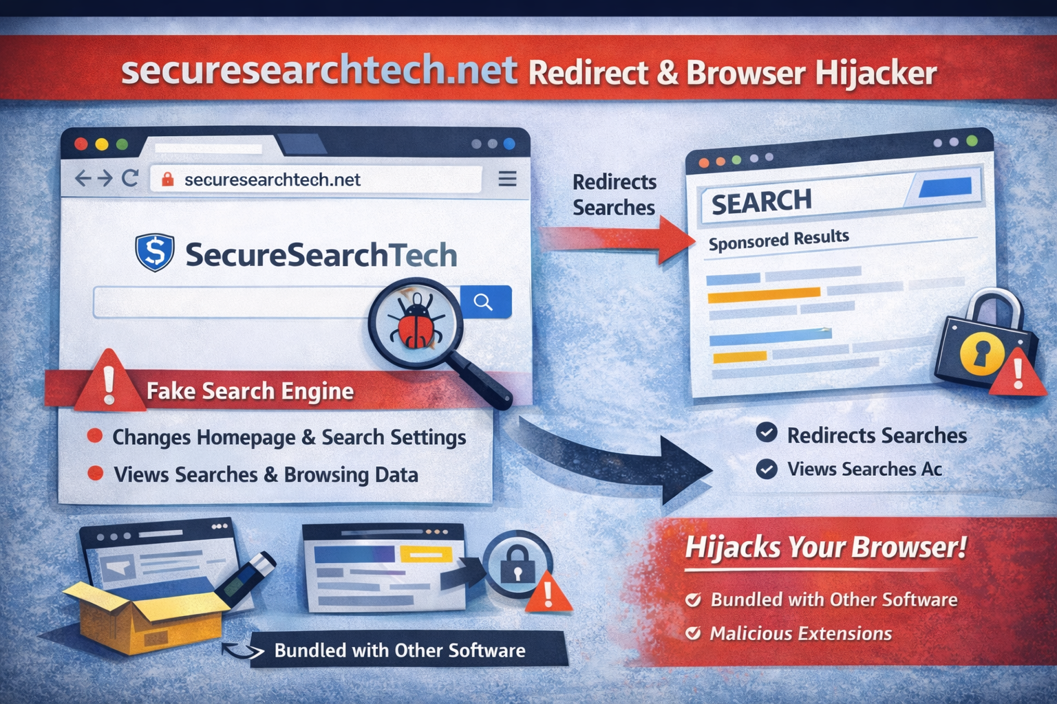 Entfernen securesearchtech.net umleiten