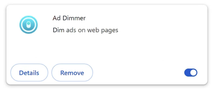 Reklam yazılımını kaldır Ad Dimmer