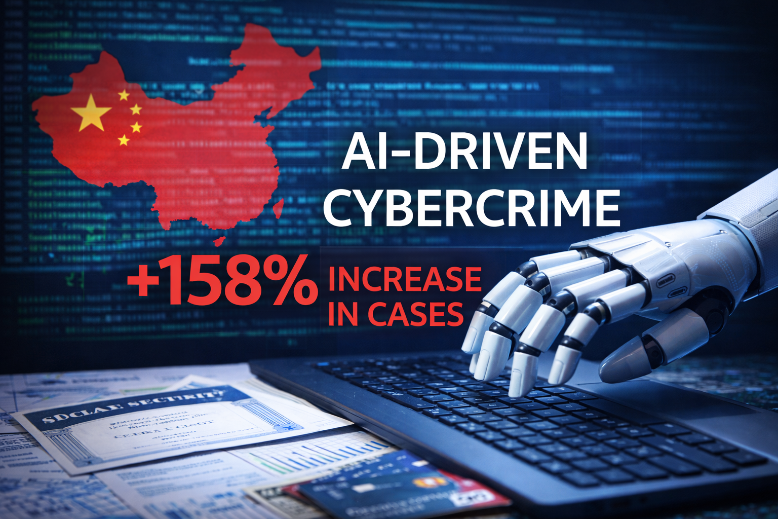 China reports 158% rise in cybercrime cases linked to AI
