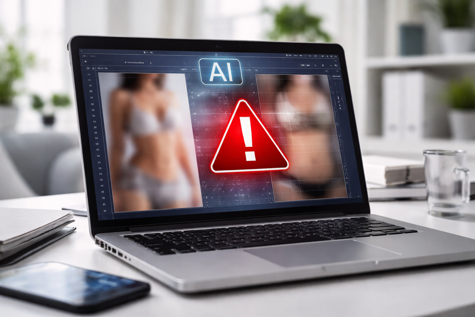 A UE avança para banir aplicativos de IA que geram imagens nuas não consensuais