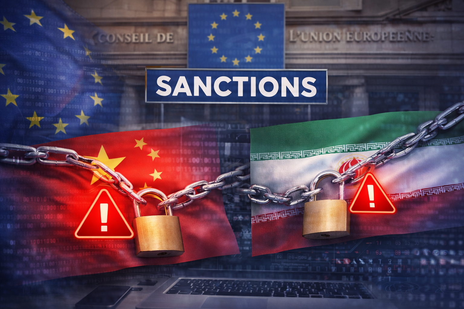 A UE sanciona empresas chinesas e iranianas por ataques cibernéticos