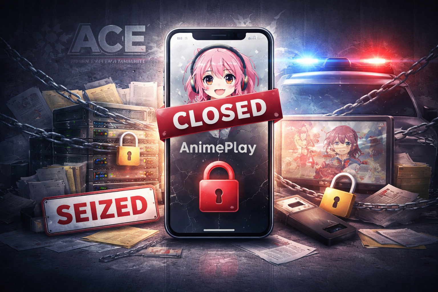 Coalición global contra la piratería desmantela la app AnimePlay y se apodera de la infraestructura de piratería