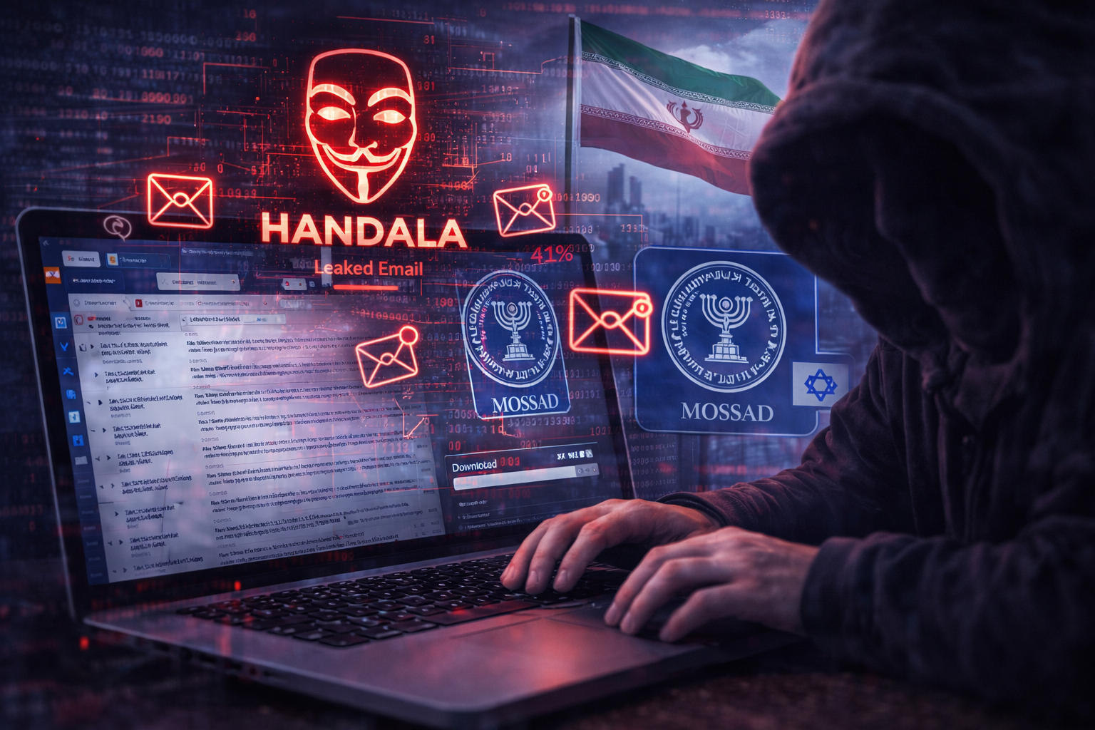 Handala alega vazamento de e-mails ligados a ex-funcionário do Mossad