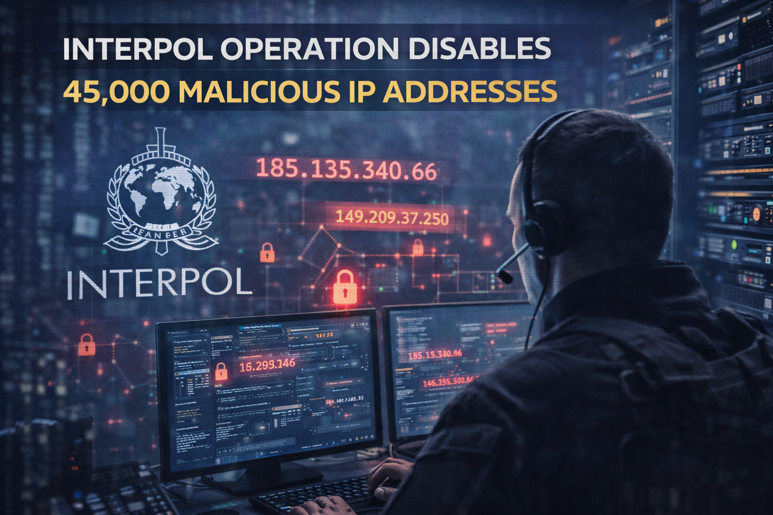 INTERPOL operation disables 45,000 malicious IP addresses