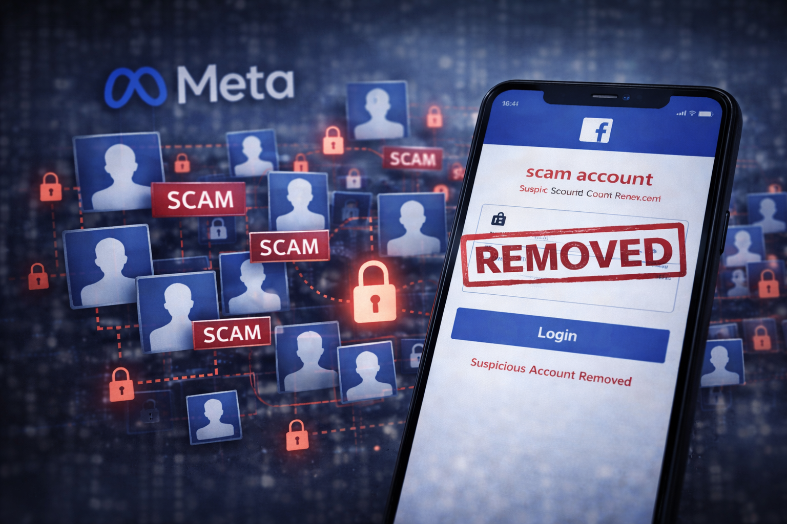 Meta supprime 150 000 comptes Facebook liés à des réseaux frauduleux