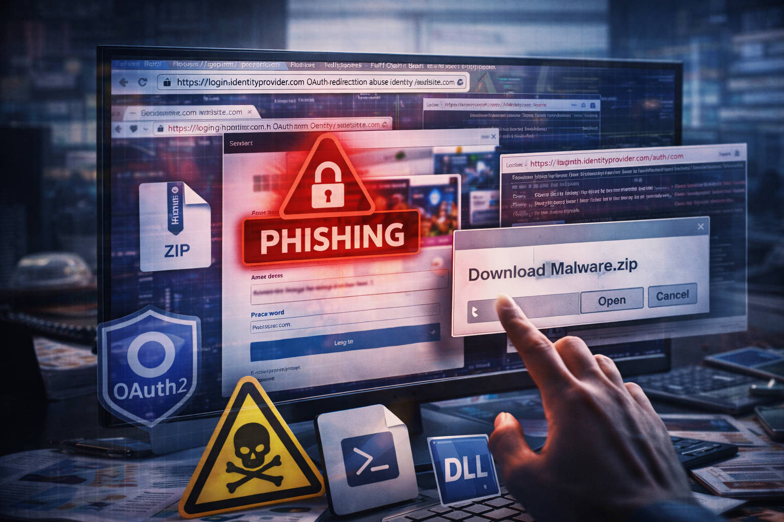 O abuso de redirecionamento OAuth permite phishing e entrega de malware, alerta a Microsoft