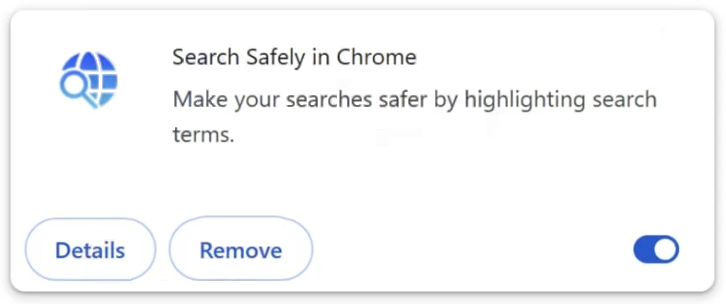 Supprimer Search Safely in Chrome le pirate de navigateur
