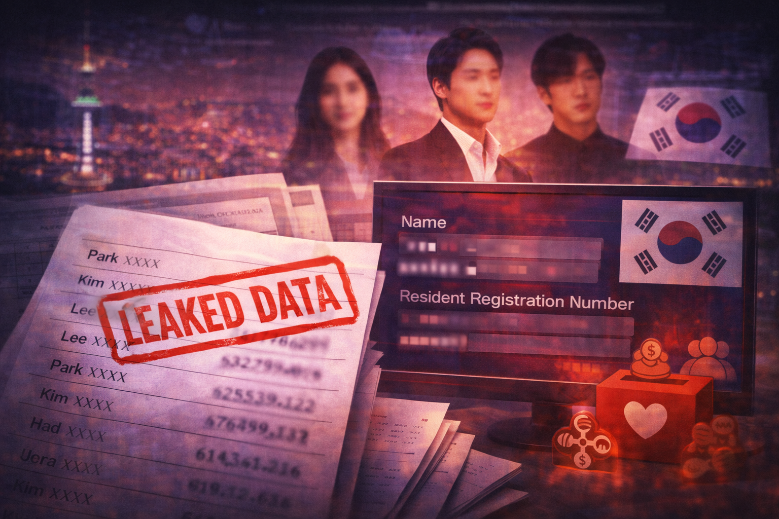 Güney Kore hayır kurumu veri sızıntısı, ünlü bağışçıların bilgilerini ortaya çıkarıyor