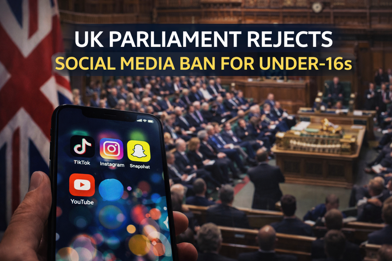 Birleşik Krallık parlamentosu, 16 yaş altı için sosyal medyanın yasaklanması önerisini reddetti