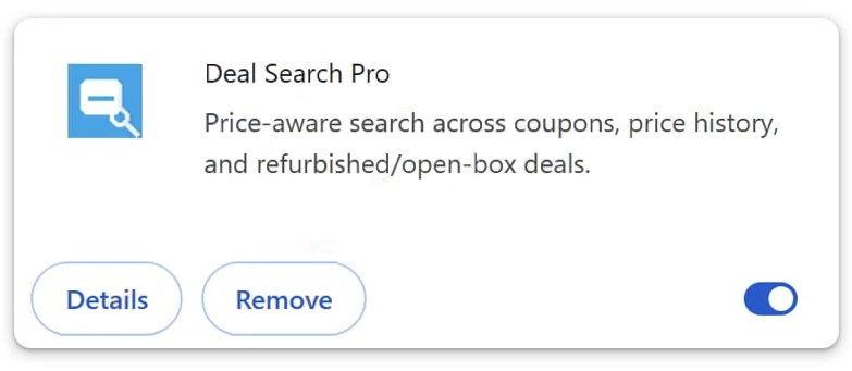 Supprimer dealsearcherpro.com redirection du navigateur