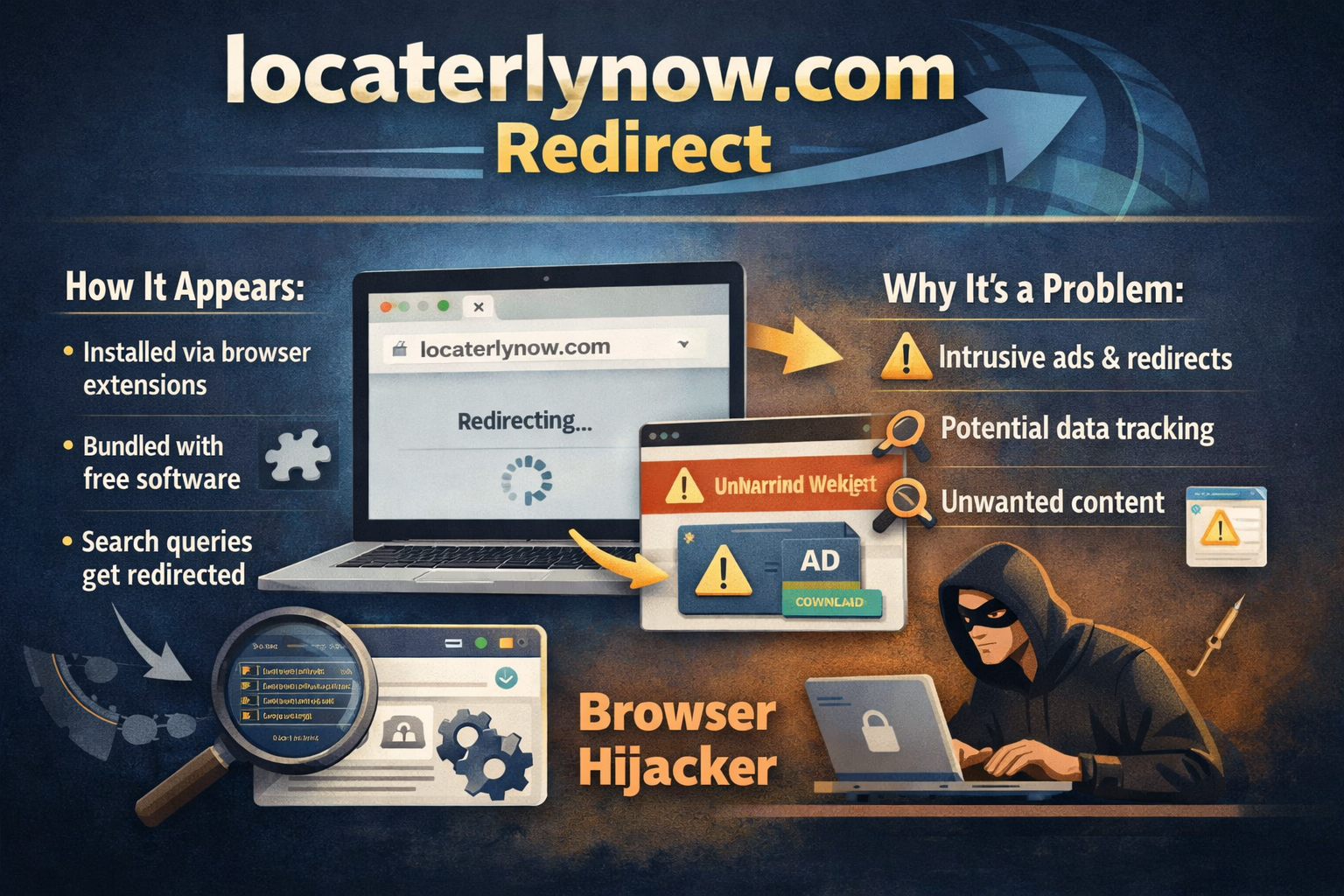 Remove locaterlynow.com redirect