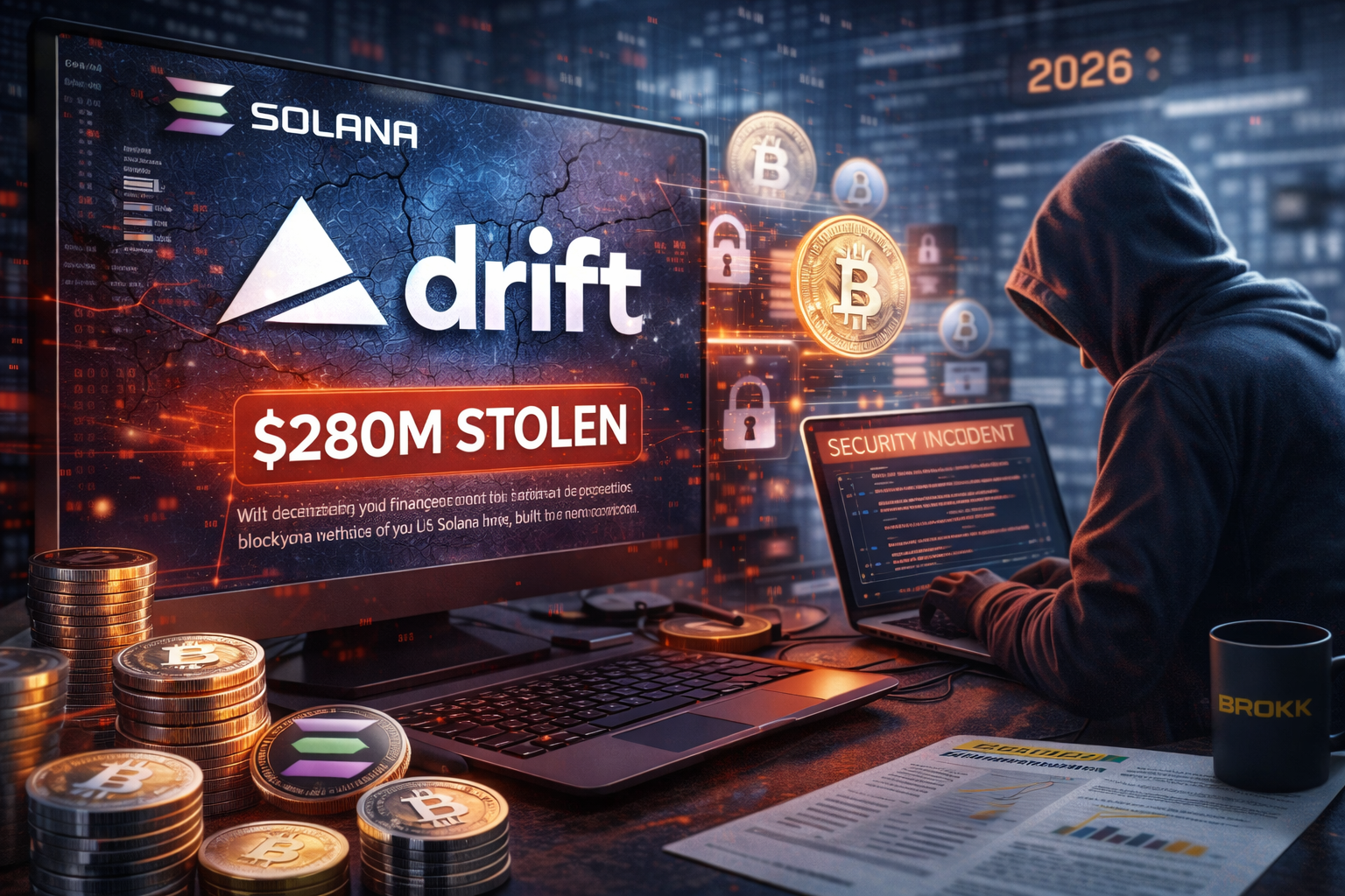 Drift kripto hacki 2026’daki büyük olayda 280 milyon dolar çalındı