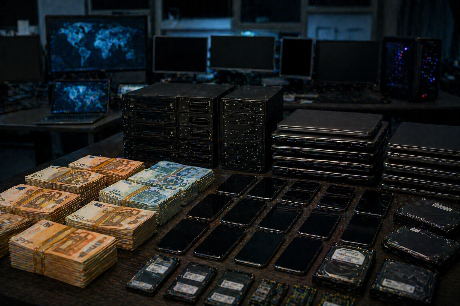 Polícia europeia desmantela golpe de investimento em criptomoedas de €50 milhões realizado por call centers