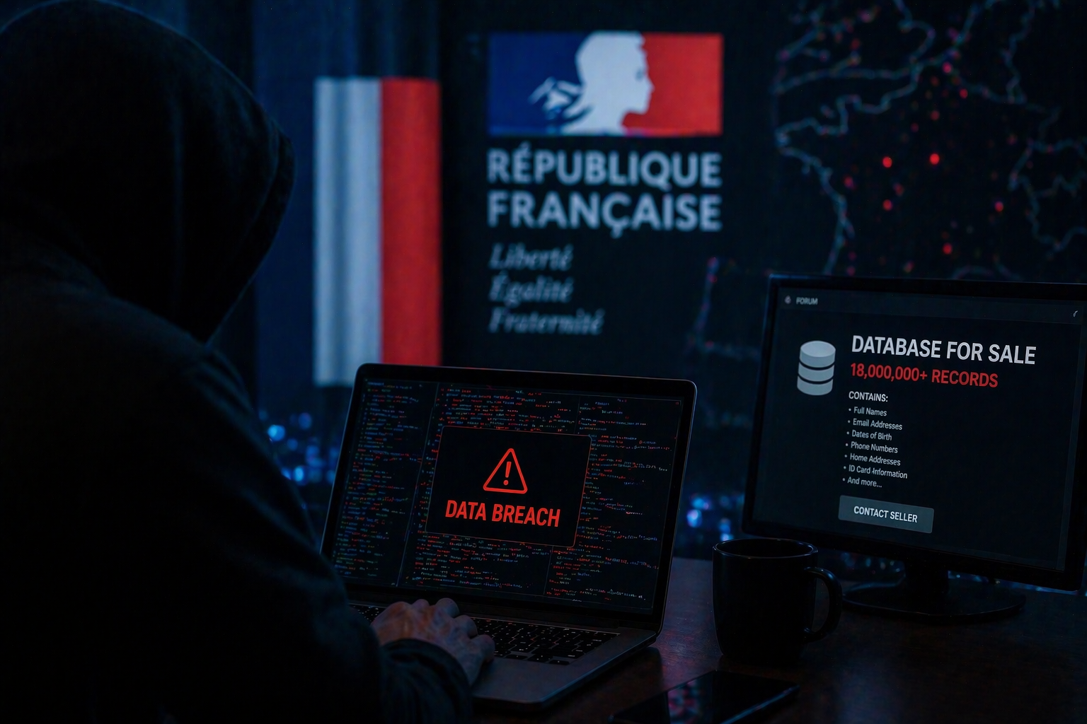 Agência do governo francês confirma violação enquanto hacker alega venda de dados de cidadãos