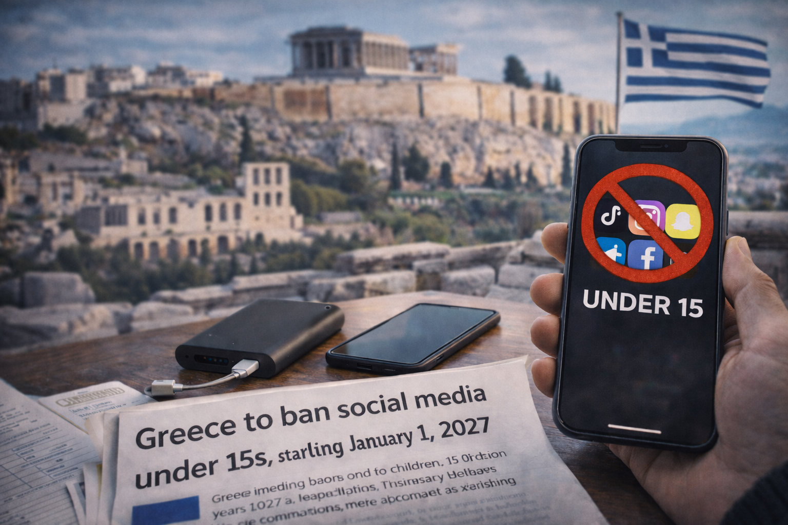 La Grèce prévoit d’interdire les réseaux sociaux aux moins de 15 ans en raison de préoccupations liées à la sécurité