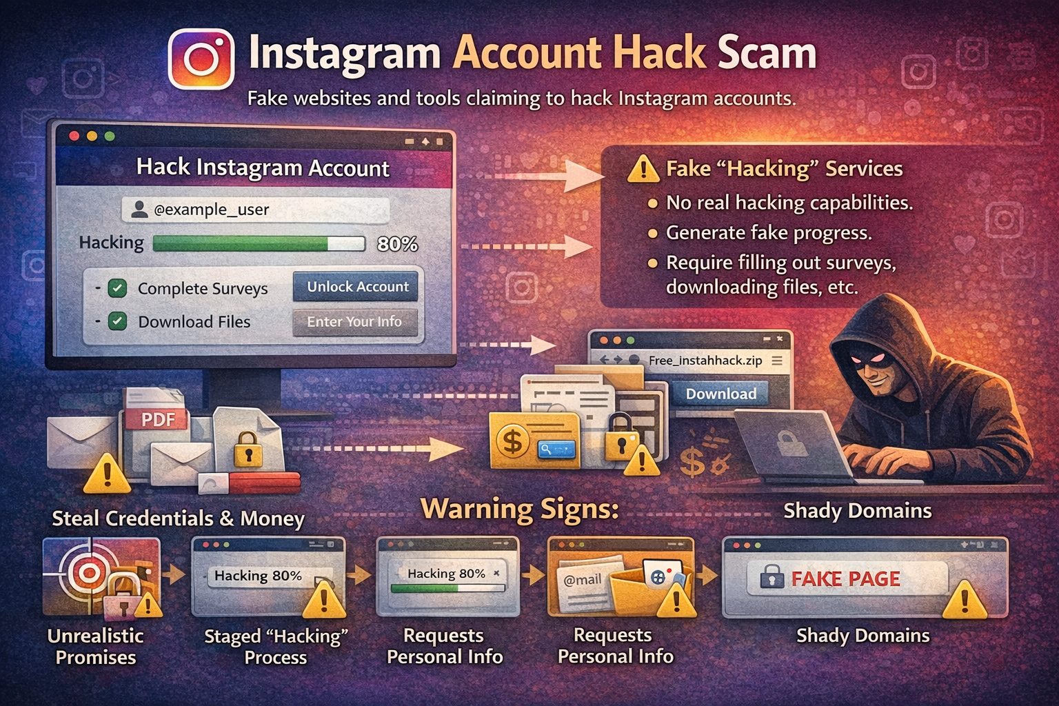 Eliminar la estafa ” Instagram Account Hack “