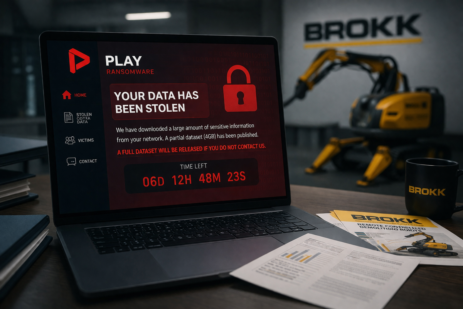Play ransomware çetesi Brokk ihlali iddia etti, veri sızıntısı tehdidinde bulundu