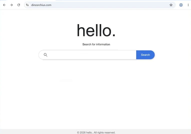 Remove dinosrchius.com redirect