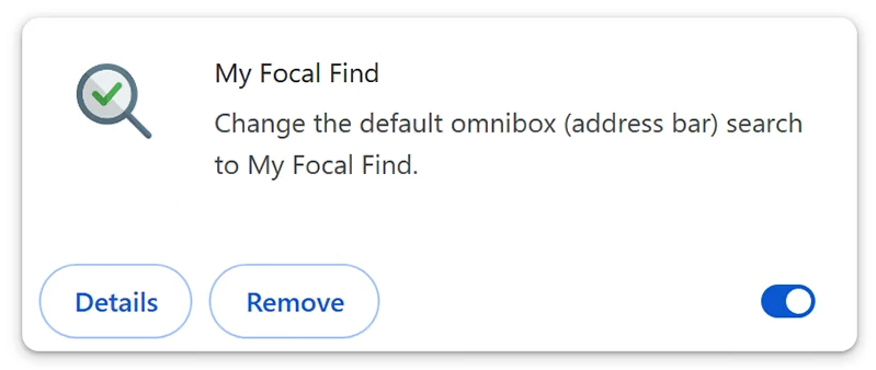 Remove myfocalfind.com redirect