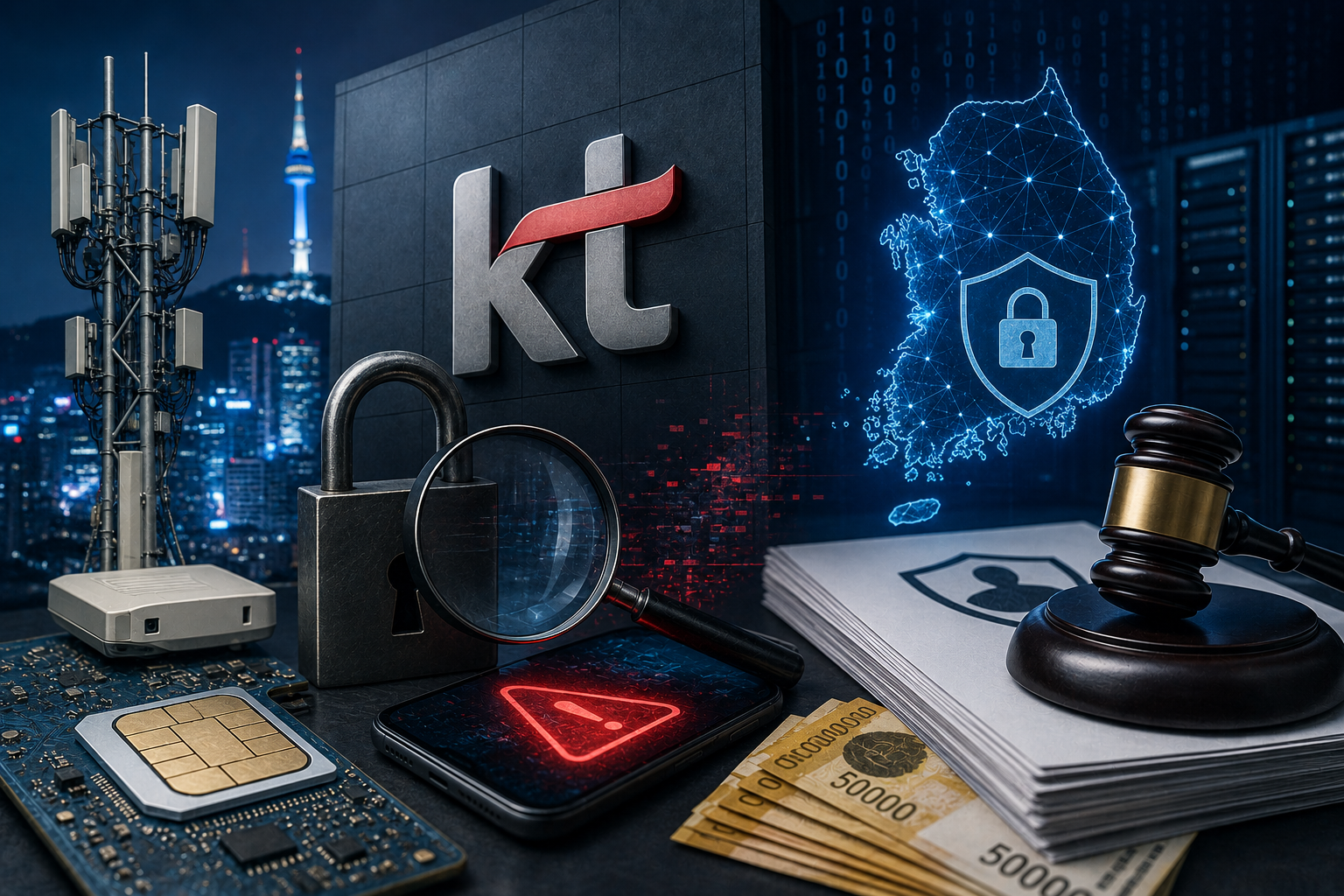 Südkorea verhängt KT eine Geldstrafe von 39 Millionen Dollar nach einjähriger Netzverletzung, die Kundendaten freigelegt hat