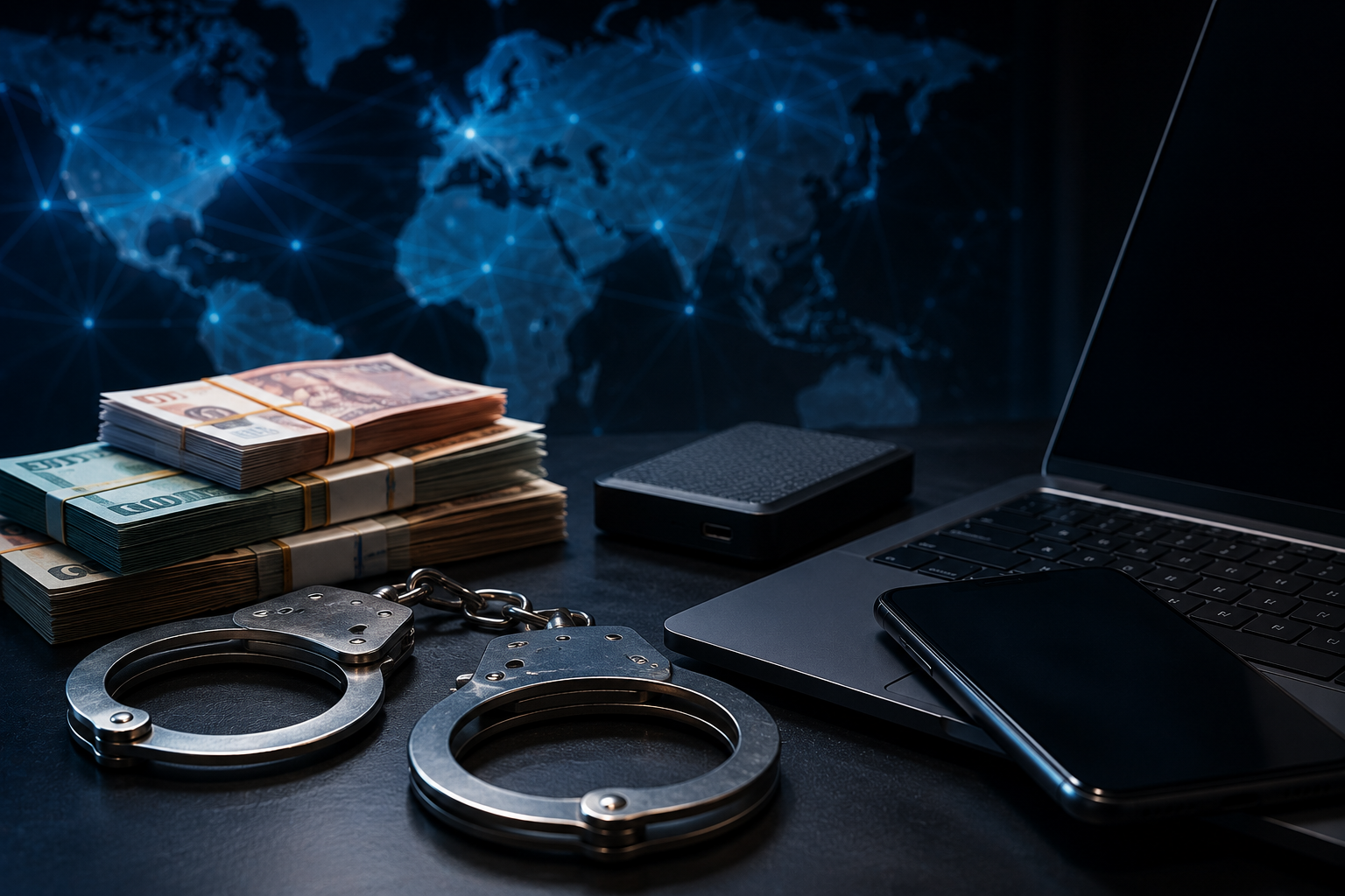 Die spanische Polizei zerlegt ein 140-Millionen-Euro-Cyberbetrugsnetzwerk und verhaftet vier Verdächtige