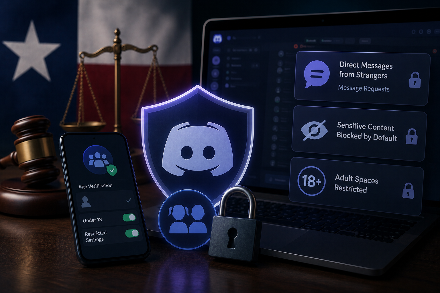 El tribunal de Texas ordena a Discord extender las funciones de seguridad infantil del Reino Unido a los usuarios jóvenes del estado