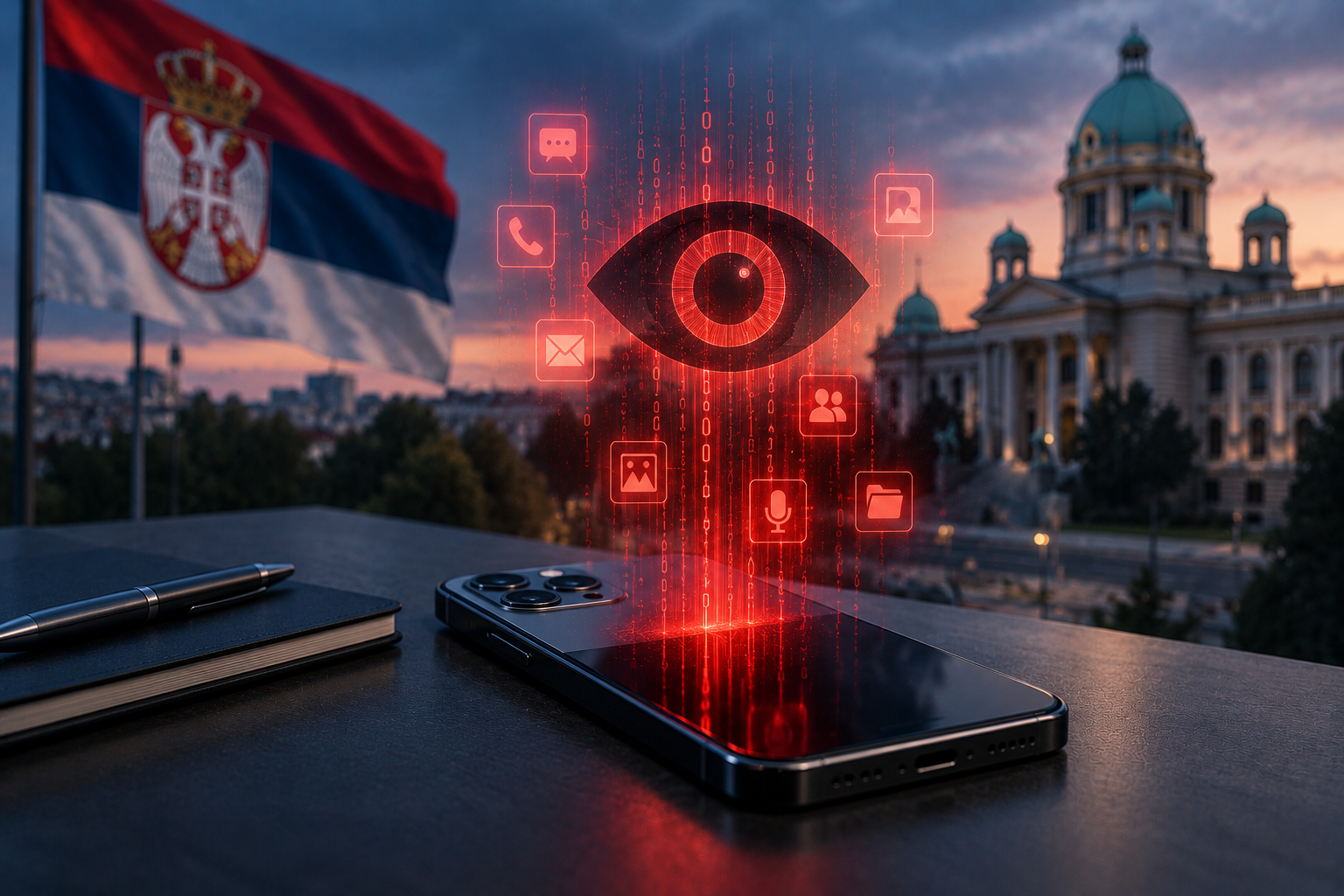 A campanha de spyware Pegasus tem como alvo estudantes sérvios e figuras da oposição