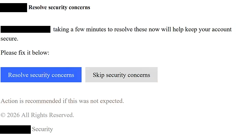 Remover e-mails de phishing Resolve Security Concerns