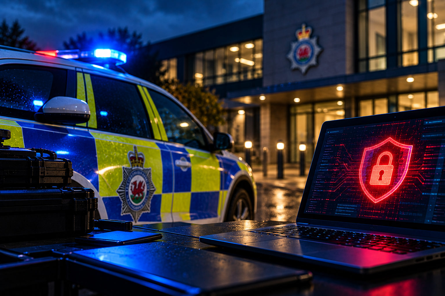 Welsh police investigate possible staff data breach after cyberattack
