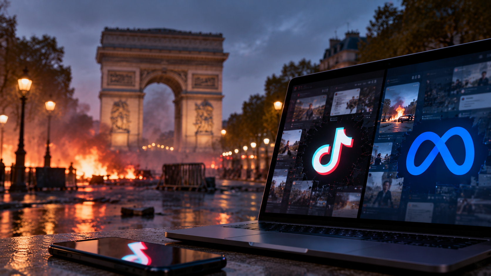 La France fait pression sur TikTok et Meta pour freiner les vidéos d’émeutes et les pillages en ligne
