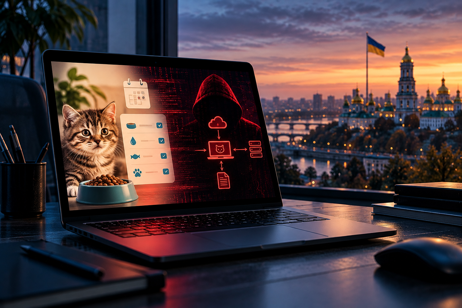 Hackers vinculados a Rusia disfrazan malware de aplicación para alimentar gatos en ataques a Ucrania