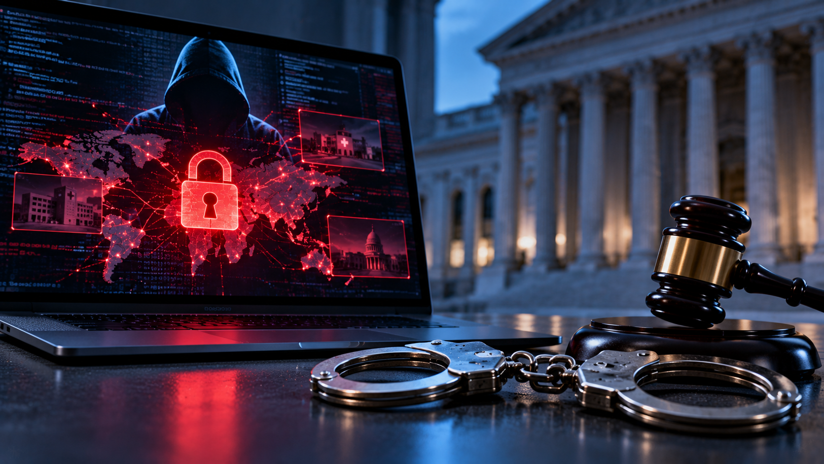 Hacker ukrainien de ransomware condamné à près de six ans pour attaques contre des hôpitaux et des entreprises